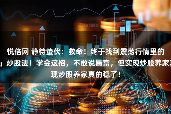 悦倍网 静待蛰伏：救命！终于找到震荡行情里的「提款机」炒股法！学会这招，不敢说暴富，但实现炒股养家真的稳了！