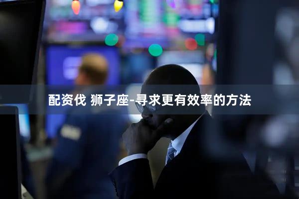 配资伐 狮子座-寻求更有效率的方法