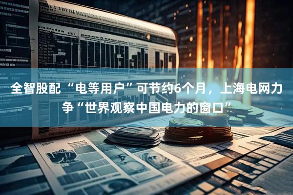 全智股配 “电等用户”可节约6个月，上海电网力争“世界观察中国电力的窗口”